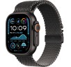 Apple Watch Ultra 2 (2024) 49mm Black Titanium Case with Black Titanium Milanese Loop (M)