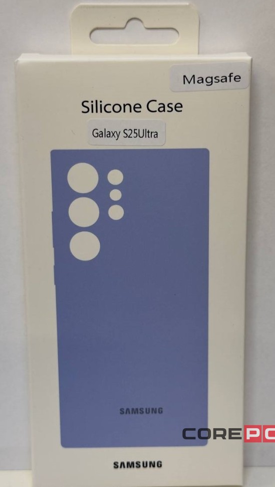 Накладка для Samsung Galaxy S25 Ultra MagSafe Silicone Case голубой