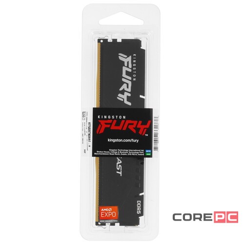 Оперативная память 8 Gb 6000 MHz Kingston FURY Beast Black (KF560C36BBE-8)