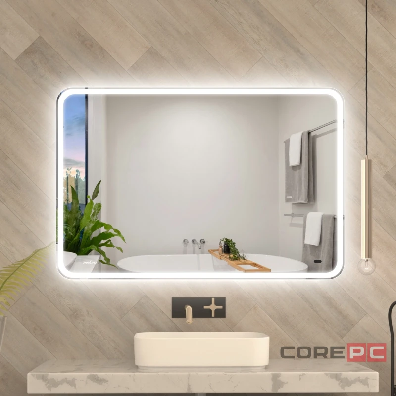 Зеркало MIXLINE Турин 1200х800 (ШВ) бесконтактный сенсор, светодиодная подсветка