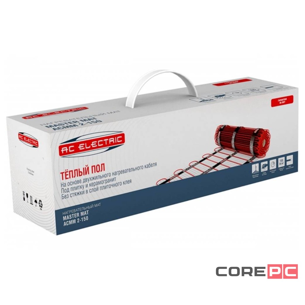 Мат нагревательный AC ELECTRIC ACMM 2-150-12 (комплект теплого пола)