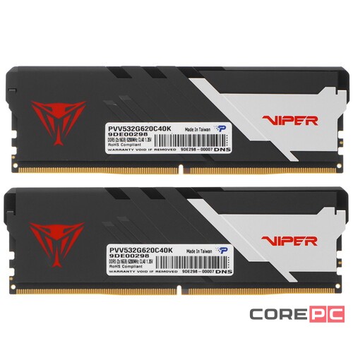Оперативная память 32 Gb 6200 MHz PATRIOT VIPER VENOM (PVV532G620C40K)