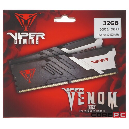 Оперативная память 32 Gb 6200 MHz PATRIOT VIPER VENOM (PVV532G620C40K)