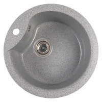 Мойкa МЛ-ГМС101 (ML-GMS101) СТАНДАРТ круглая, темно-серый (309), 480 мм (глуб. чаши 190)