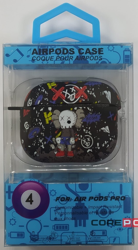 Силиконовый светящийся в темноте чехол для AirPods 3 Luxo Kaws рисунок №62