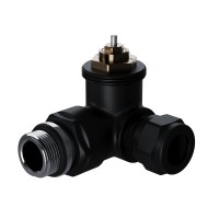 Набор термостатический трехосевой Royal Thermo Design Pro 15мм М30х1,5 (Черный)