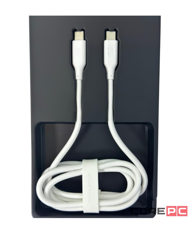Usb Кабель-зарядка Type-C на Type-C Evelatus 60W 1.2м белый