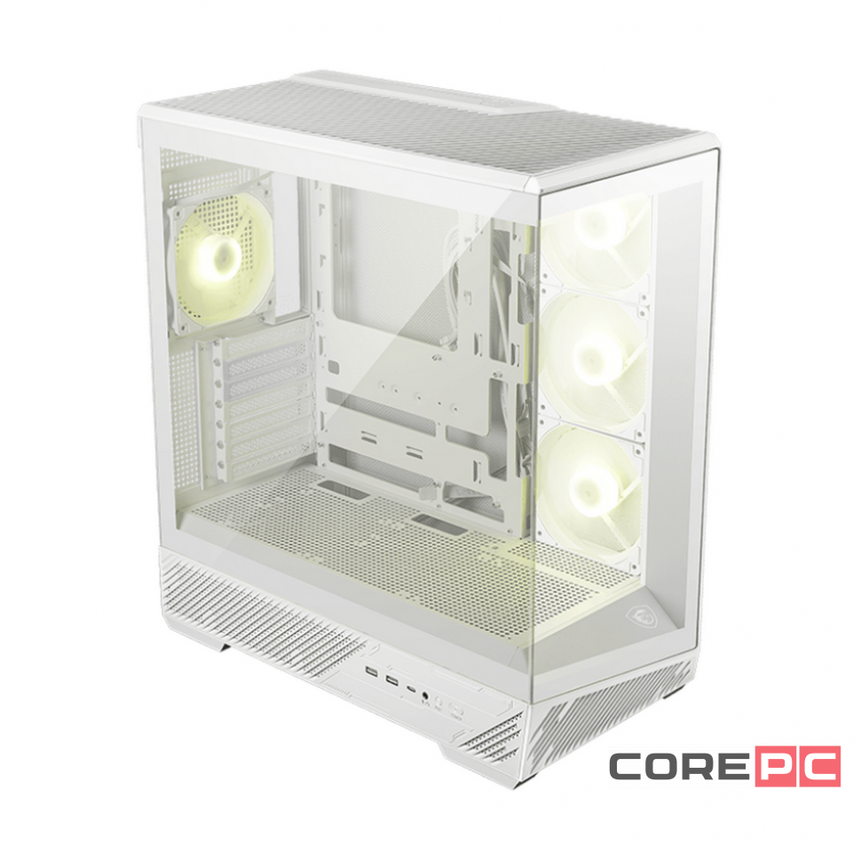 Компьютерный корпус MSI MAG PANO 130R PZ ARGB TG Reverse Blade Fan White (306-7G32W21-HH9)