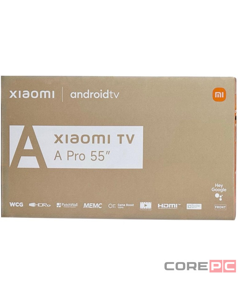 Телевизор Xiaomi TV A Pro 55 2026 RU (4K UHD 3840x2160, Android TV) черный
