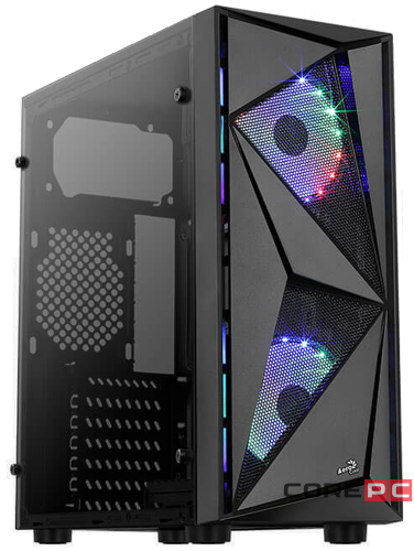 Компьютерный корпус Aerocool Glider TG Black Cosmo-G-BK-v1 (4710562754124)