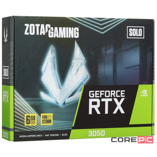 Видеокарта ZOTAC (ZT-A30510G-10L) GeForce RTX 3050 6GB SOLO