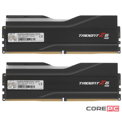 Оперативная память 48 Gb 6000 MHz G.Skill TRIDENT Z5 RGB Black (F5-6000J4048F24GX2-TZ5RK)