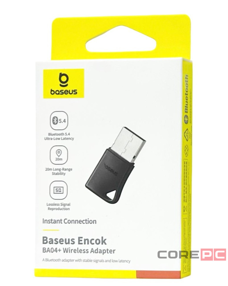 Bluetooth адаптер Baseus Encok BA04+ (A10082600121-00) черный
