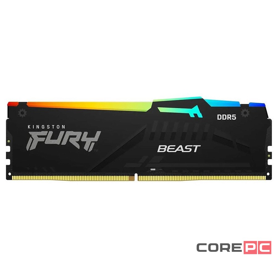 Оперативная память 32 Gb 6400 MHz Kingston FURY Beast RGB Black (KF564C32BBA-32)