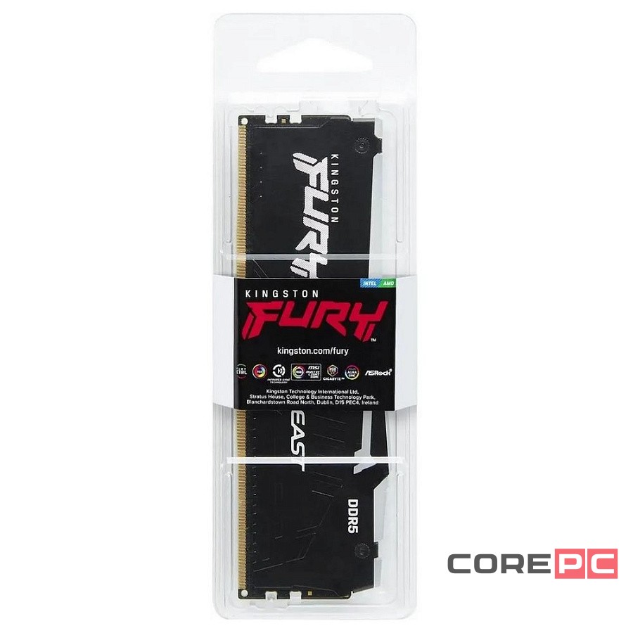Оперативная память 32 Gb 6400 MHz Kingston FURY Beast RGB Black (KF564C32BBA-32)
