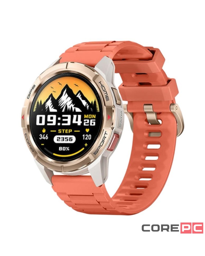 Умные часы Xiaomi Mibro GS Active (XPAW016) c русским языком + 2 ремешка золотой