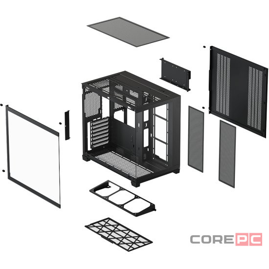 Компьютерный корпус XASTRA QW500 7ARGB-FC-C6-UC Black (QW500-2FA36A-1FC12-C6-UC)