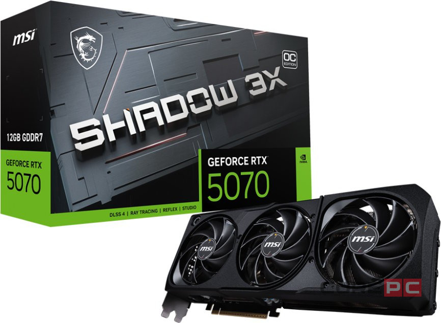 Видеокарта MSI (G5070-12S3C) GeForce RTX 5070 12G SHADOW 3X OC