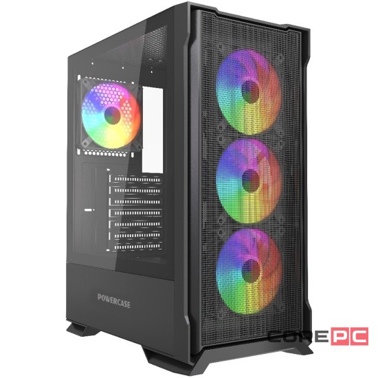 Компьютерный корпус Powercase Mistral AZ4B ARGB TG Black (CMAZB-A4)