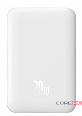 Внешний аккумулятор Baseus Magnetic Mini Air Slim 10000mAh 20W (белый) (PPCXM10A)