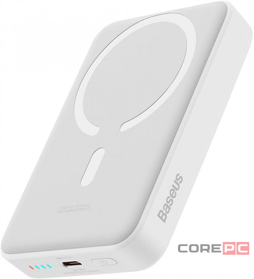 Внешний аккумулятор Baseus Magnetic Mini Air Slim 10000mAh 20W (белый) (PPCXM10A)