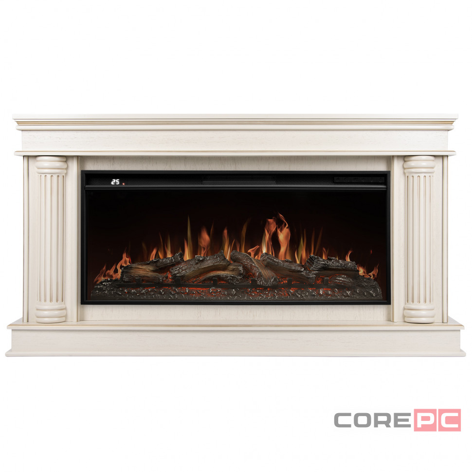 Портал Firelight Olympia 42/40/36, слоновая кость с золотой патиной