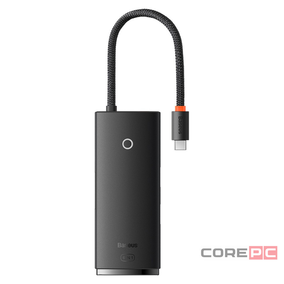 USB-C хаб Baseus Lite Series 6-in-1 WKQX050001 черный