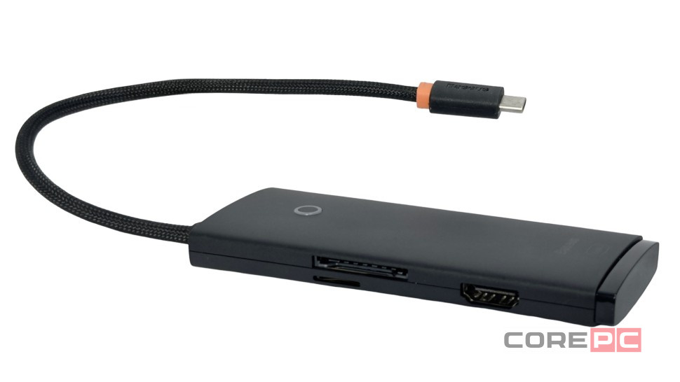 USB-C хаб Baseus Lite Series 6-in-1 WKQX050001 черный