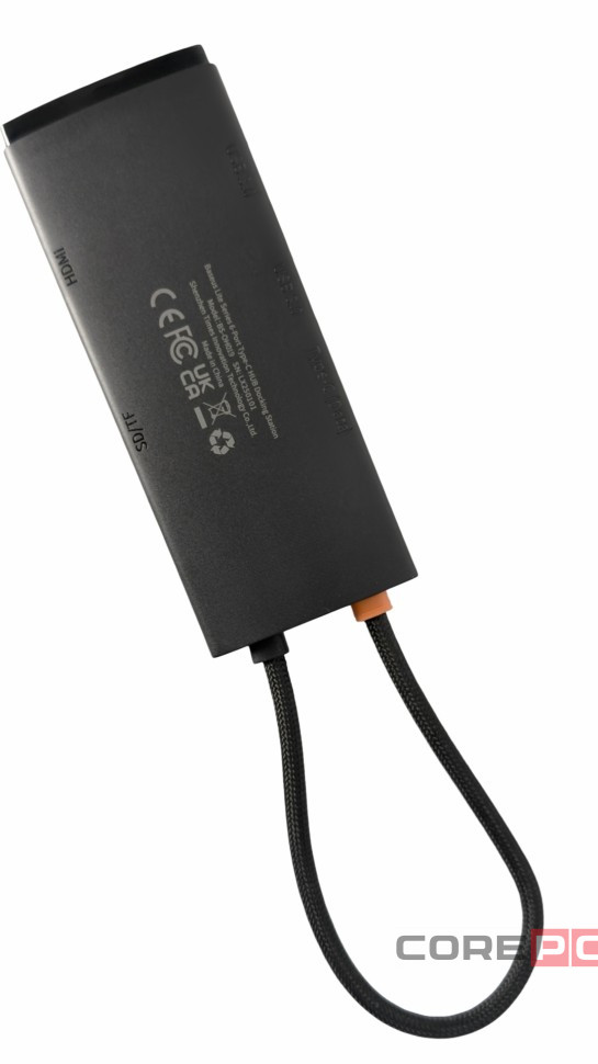 USB-C хаб Baseus Lite Series 6-in-1 WKQX050001 черный