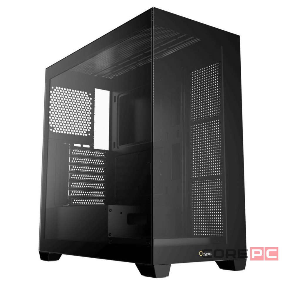 Компьютерный корпус Ocypus Gamma C72 BK TG Black (Gamma-C72-B-KD000XX-GL)