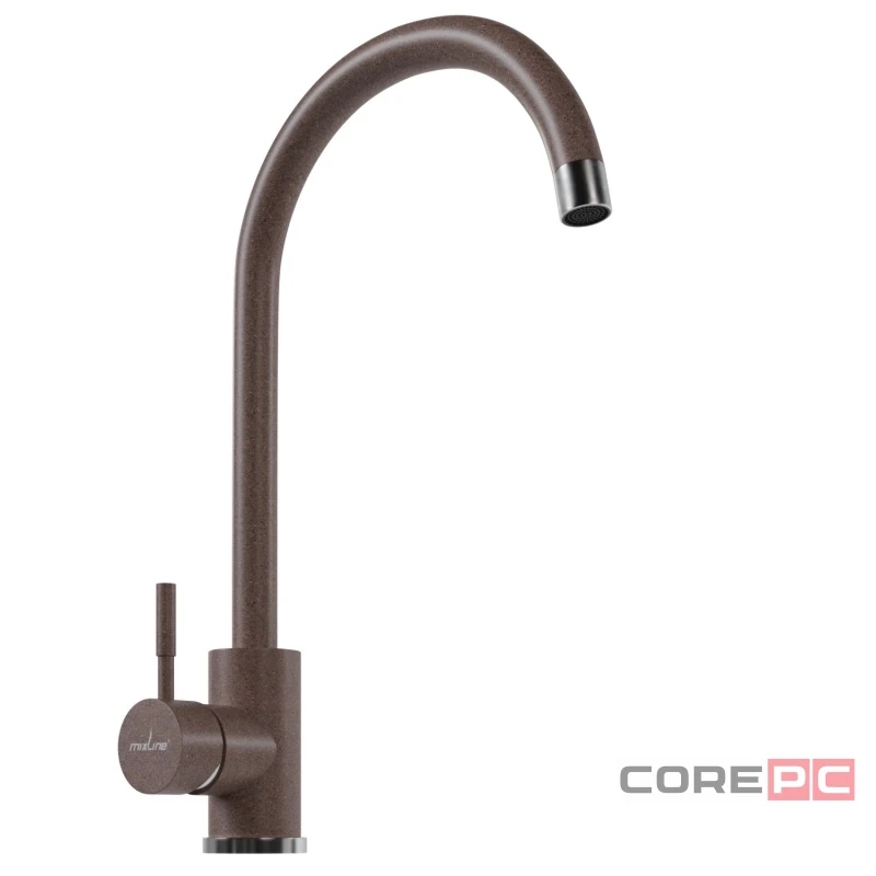 Смеситель для кухни MIXLINE МЛ-ГС15/ML-GS15 (307), рычажное управление, цвет терракотовый