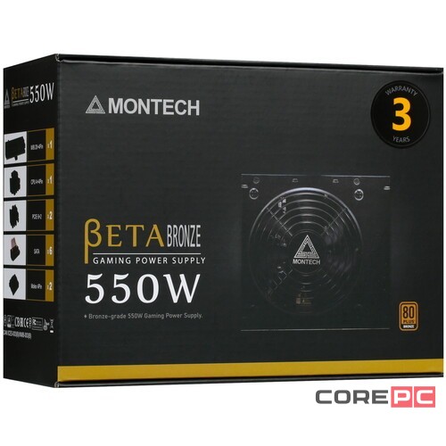 Блок питания Montech 550W BETA Black (BETA550)
