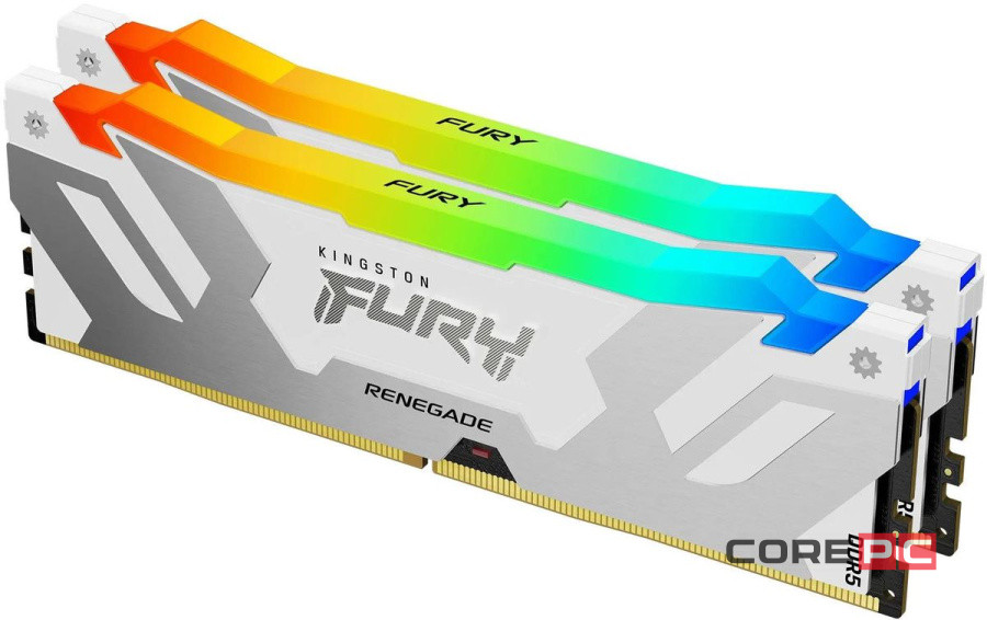 Оперативная память 64 Gb 6400 MHz Kingston FURY Renegade RGB Silver/White (KF564C32RWAK2-64)