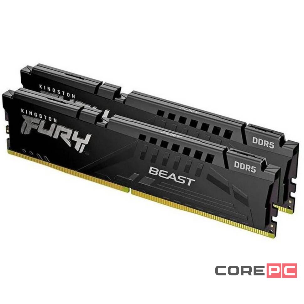 Оперативная память 16 Gb 5200 MHz Kingston FURY Beast Black (KF552C36BBEK2-16)