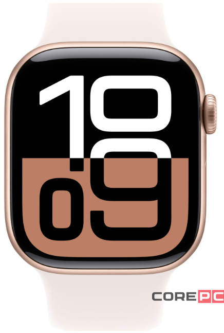 Apple Watch Series 10 42mm Rose Gold Aluminum Case with Light Blush Sport Band (S/M)