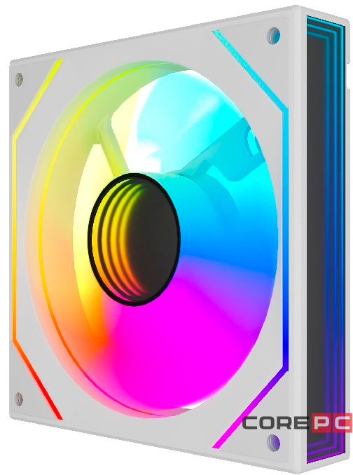 Вентилятор для корпуса Powercase (M52-12W ARGB) White
