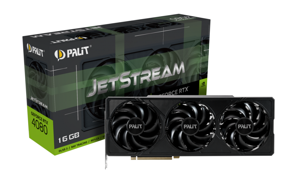 Видеокарта Palit (NED4080019T2-1032J) GeForce RTX 4080 16GB JETSTREAM