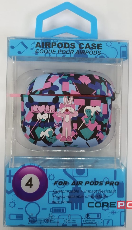 Силиконовый светящийся в темноте чехол для AirPods 3 Luxo Kaws рисунок №61