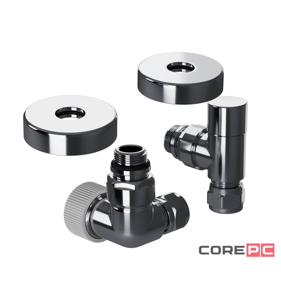 Набор термостатический трехосевой Royal Thermo Design Pro 15мм М30х1,5 (Хром)