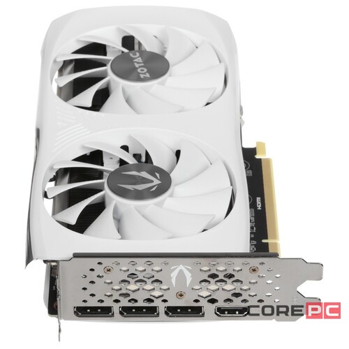 Видеокарта ZOTAC (ZT-D40720Q-10M) GeForce RTX 4070 SUPER 12GB ТWIN EDGE ОС WHITE ED