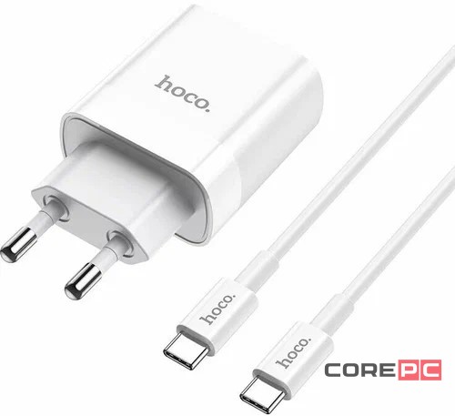 Сетевое зар. устр. Hoco C76A Pro с шнуром Type-C на Type-C 30W белое