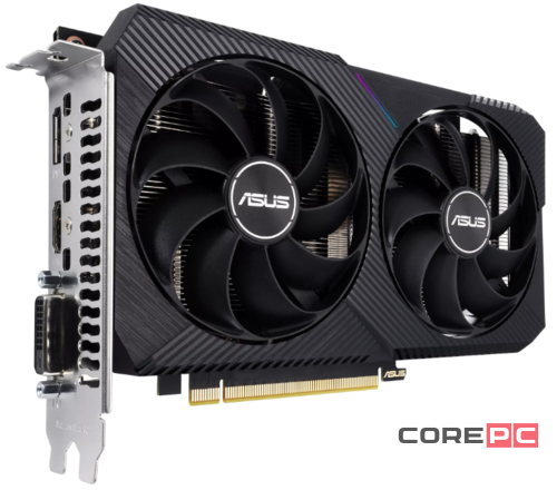 Видеокарта ASUS (DUAL-RTX3050-8G-V2) GeForce RTX 3050 8GB DUAL 90YV0GH7-M0NA00