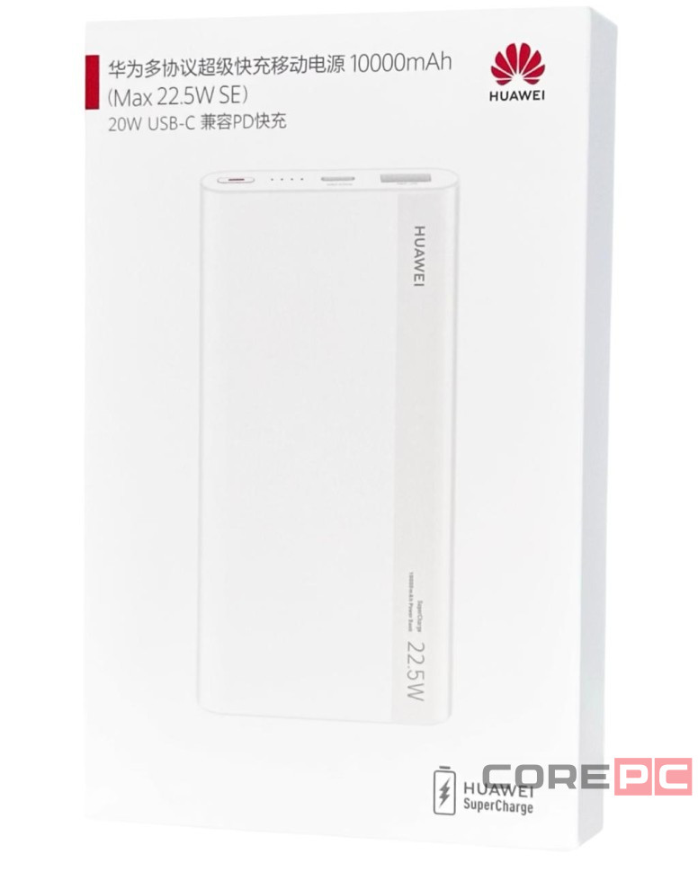 Powerbank Huawei P0008 10000mAh 1USB/1C 3A 22.5W белый