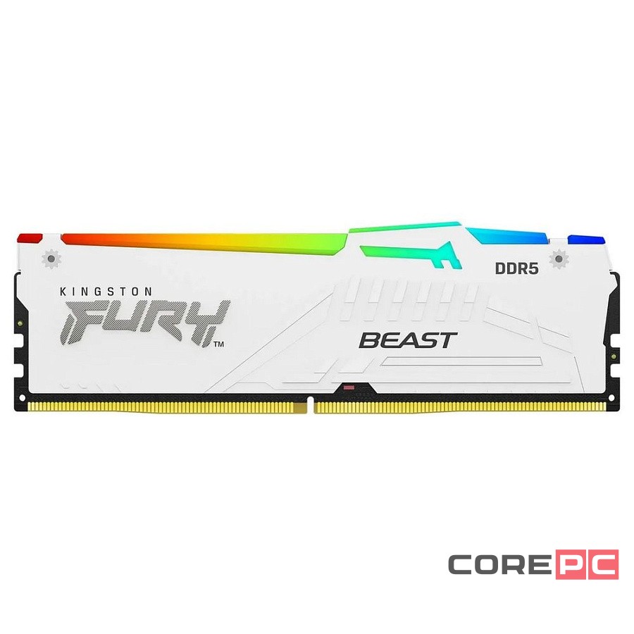 Оперативная память 32 Gb 6000 MHz Kingston FURY Beast White RGB (KF560C30BWEA-32)