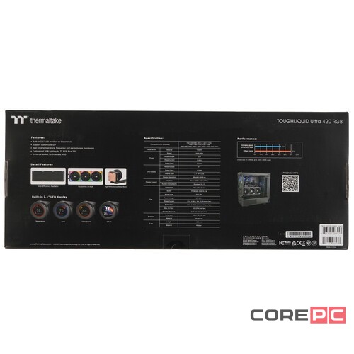 Система жидкостного охлаждения для процессора Thermaltake TOUGHLIQUID Plus Ultra 420 RGB CL-W370-PL14SW-A