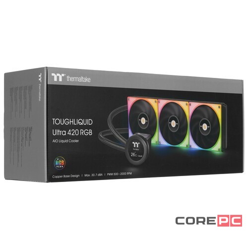 Система жидкостного охлаждения для процессора Thermaltake TOUGHLIQUID Plus Ultra 420 RGB CL-W370-PL14SW-A