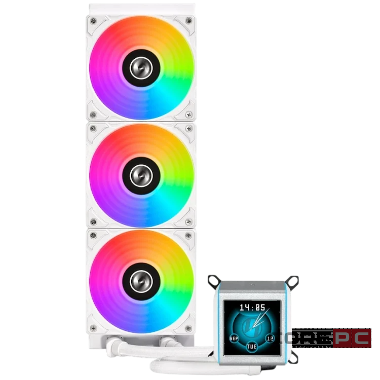 Система жидкостного охлаждения для процессора Lian Li GA II LCD 360 ARGB White (GA2ALCD36W) (G89.GA2ALCD36W.R0)