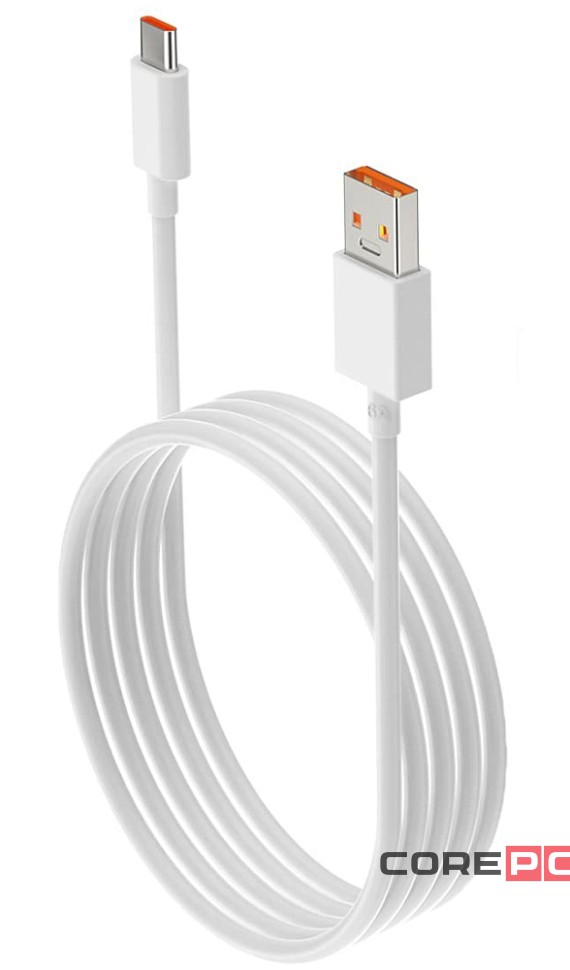Usb Кабель-зарядка Xiaomi USB на Type-C 6A 2м BHR9161CN белый
