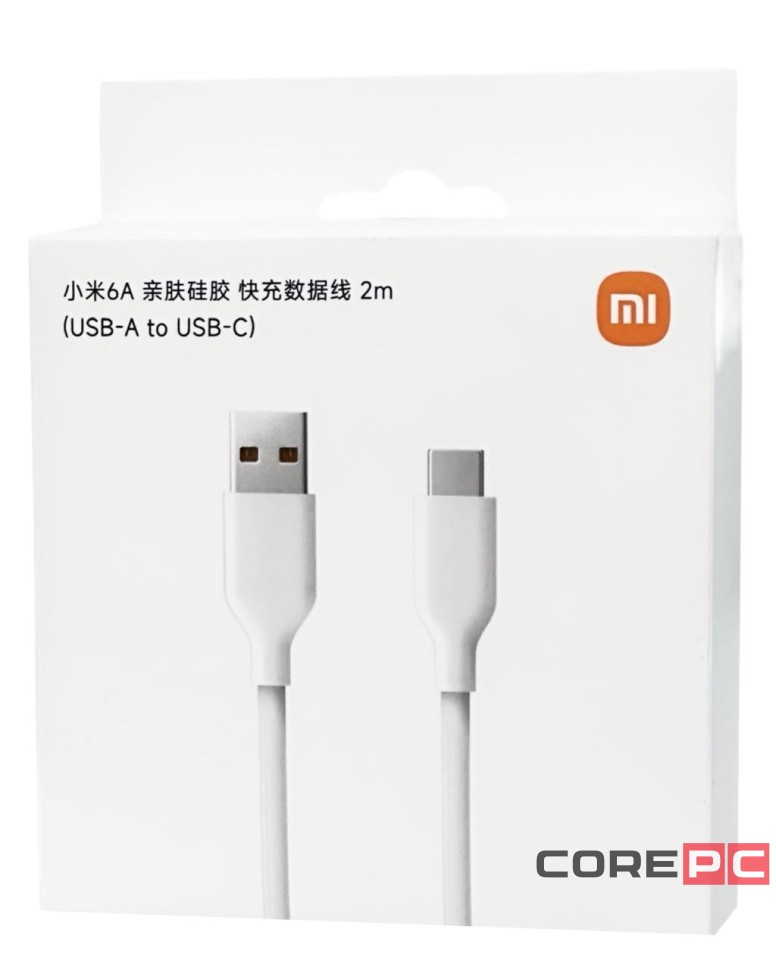 Usb Кабель-зарядка Xiaomi USB на Type-C 6A 2м BHR9161CN белый