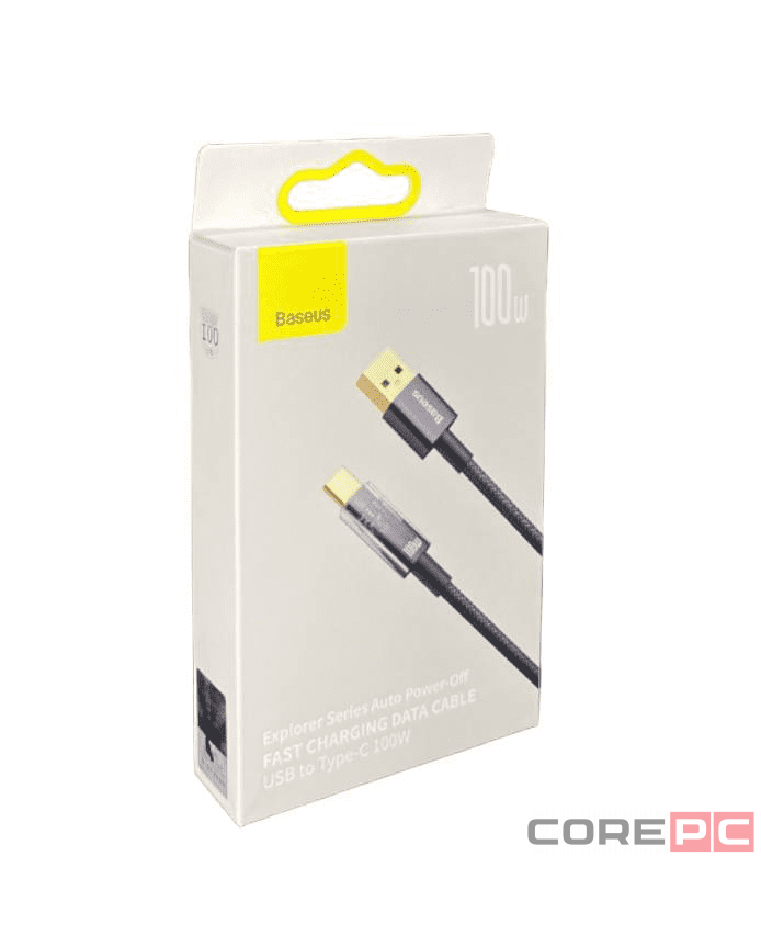Usb Кабель-зарядка TYPE-C Baseus Explorer 100W 1м (CATS000201) черный